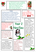 Primary 2 Newsletter Nov/Dec