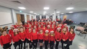 Steelstown Choir at Christmas Light Switch On