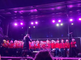 School Choir at Lighting of the Hub